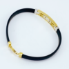 PULSERA DE HOMBRE EN DOS OROS Y NEOPRENO - Imagen 2