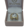ANILLO ELEFANTES EN TRES OROS DE 18 KTES. - Imagen 2