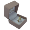 ANILLO SOLITARIO CON INCRUSTACIONES ORO DE 18 KTES - Imagen 2