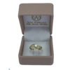 ANILLO SOLITARIO EN ORO DE 18 KTES. CON ARO CRUZADO - Imagen 2