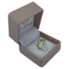 ANILLO SOLITARIO EN ORO DE 18 KTES. CON ARO CRUZADO - Imagen 3