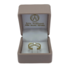 ANILLO SOLITARIO P BLANCA E INCRUSTACIONES ORODE 18 KTES - Imagen 2