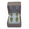 ARETES FILIGRANAM MARIPOSA PENDIENTES EN ORO DE 18 KTES. - Imagen 2