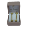 ARETES FILIGRANA PENDIENTE MUNDO EN ORO 18 KTES. - Imagen 2