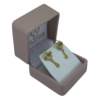 ARETES FILIGRANA TREBOL PENDIENTE EN ORO 18 KTES. - Imagen 3
