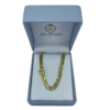 CADENA MODELO ANCLA ITALIANA EN ORO BLANCO Y AMARILLO DE 18 KTES - Imagen 3