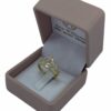 Anillo de 15 años con piedra rosadas en oro de 18 kilates - Imagen 3