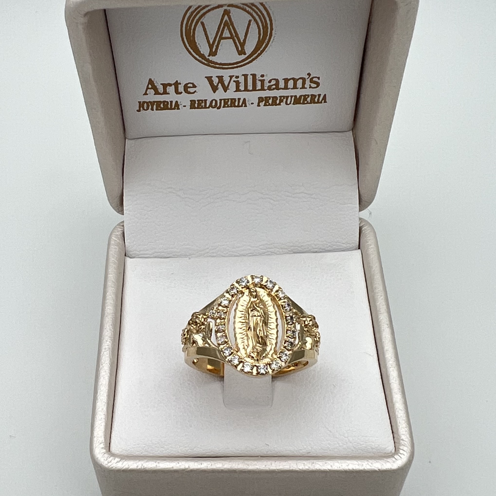 ANILLO VIRGEN DE GUADALUPE EN ORO DE 18K