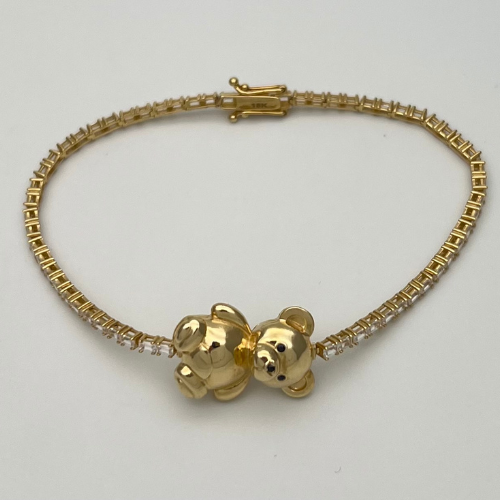 PULSERA OSO EN ORO ITALIANO DE 18K