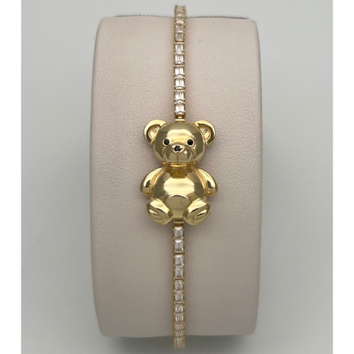 PULSERA OSO EN ORO ITALIANO DE 18K