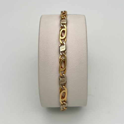 PULSERA MODELO CARTIER EN DOS OROS ITALIANO DE 18K