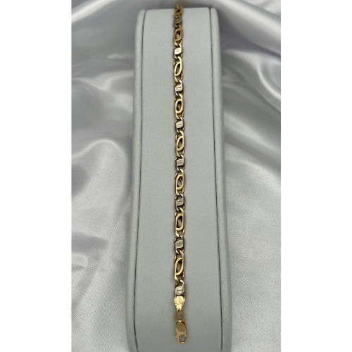 PULSERA MODELO CARTIER EN DOS OROS ITALIANO DE 18K