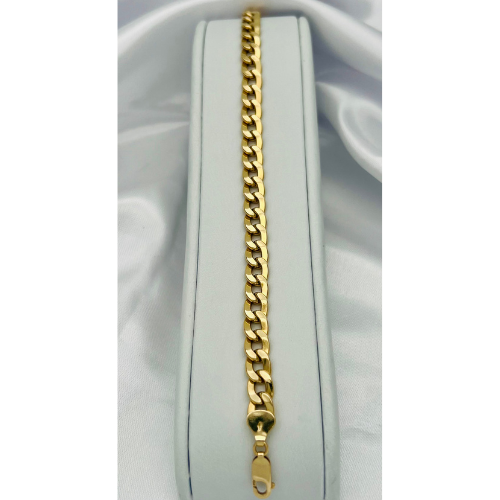 PULSERA MODELO CUBANA EN ORO ITALIANO DE 18K