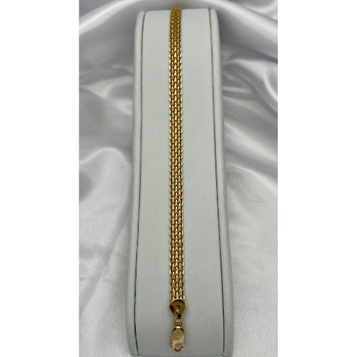 PULSERA BISMARK EN ORO ITALIANO DE 18K