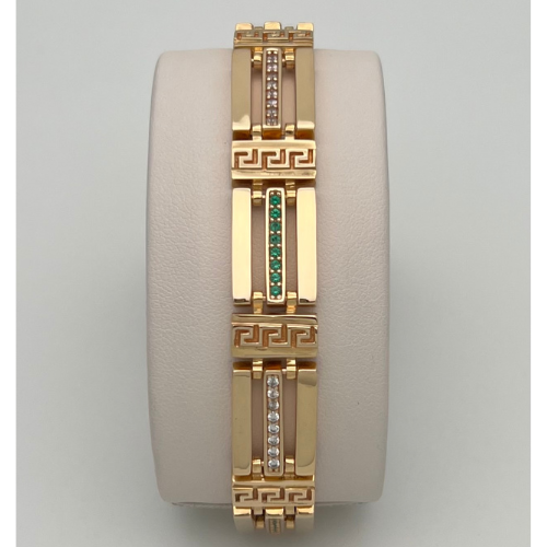 PULSERA MODELO ESLABONES VERSACE EN ORO DE 18K