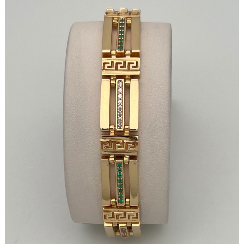 PULSERA MODELO ESLABONES VERSACE EN ORO DE 18K