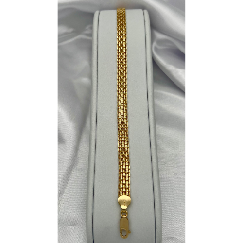 PULSERA BISMARK EN ORO ITALIANO DE 18K