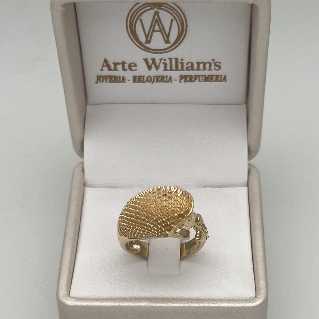 ANILLO ERIZO EN ORO DE 18K