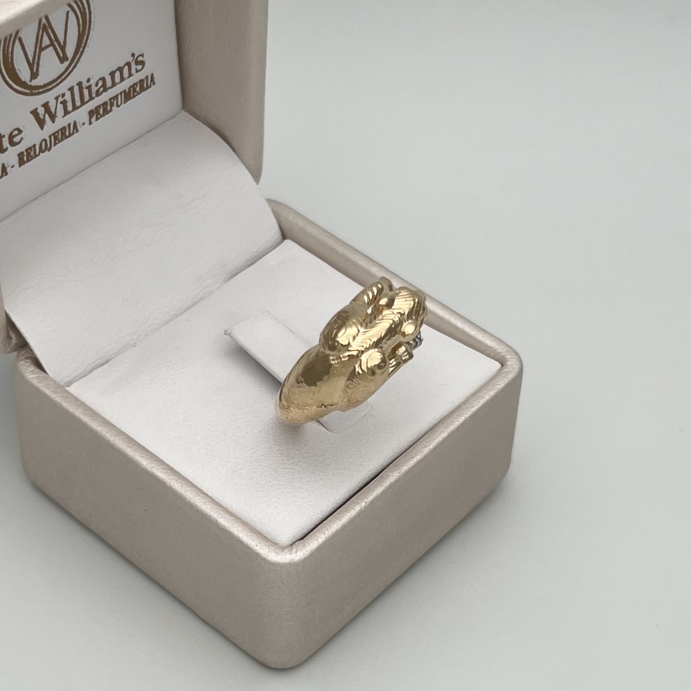 ANILLO TIGRE EN DOS OROS DE 18K