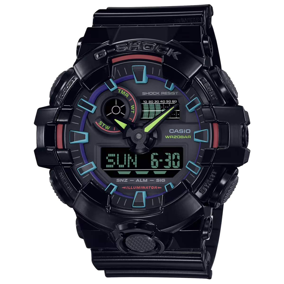 RELOJ CASIO GA-700RGB-1ADR